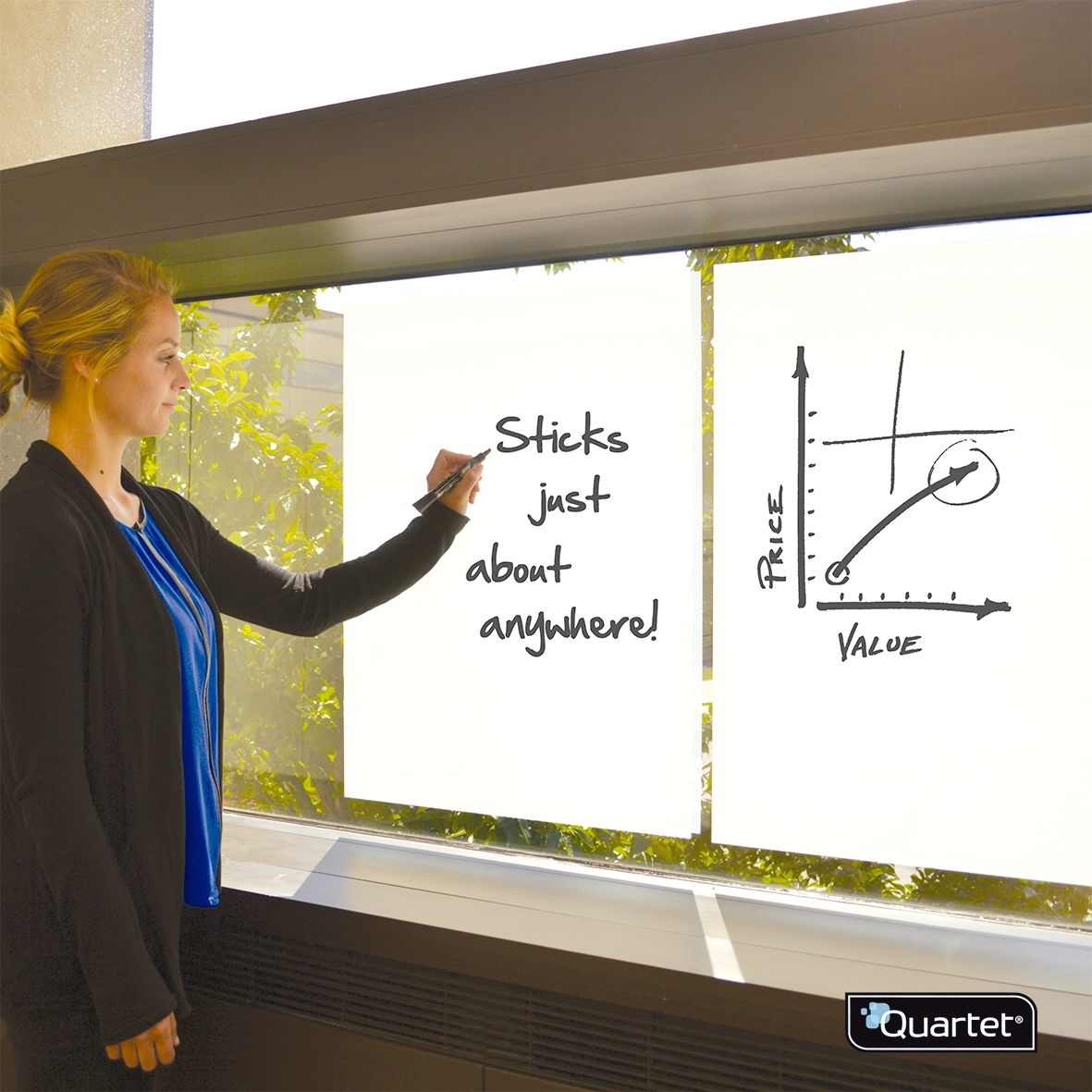 Pizarra desechable borrable 15 hojas - Quartet-2