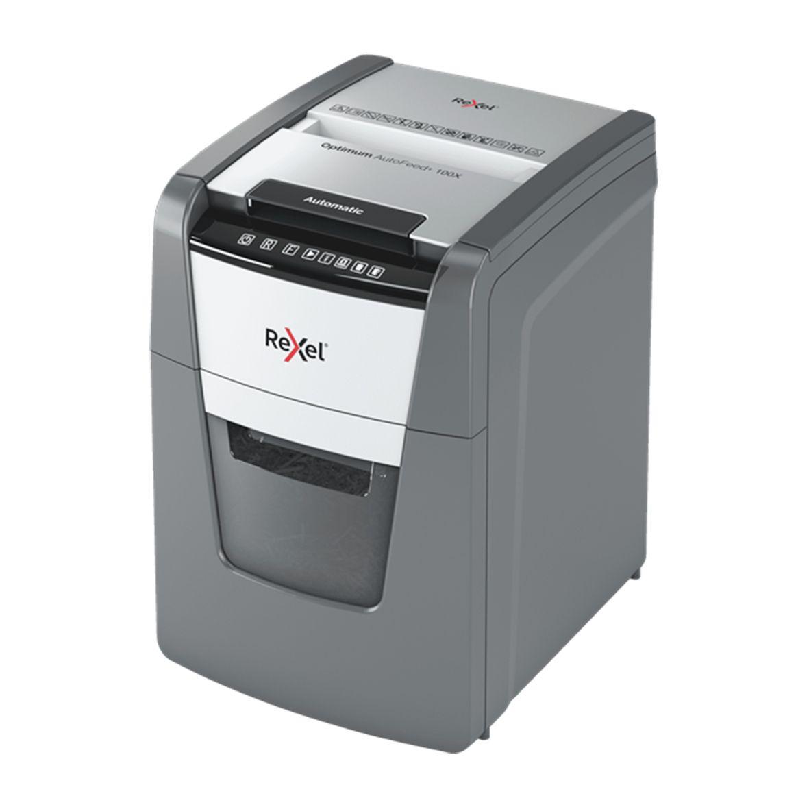 Trituradora Auto+ 100X, Challa (4x28mm), 100 hojas Rexel-2