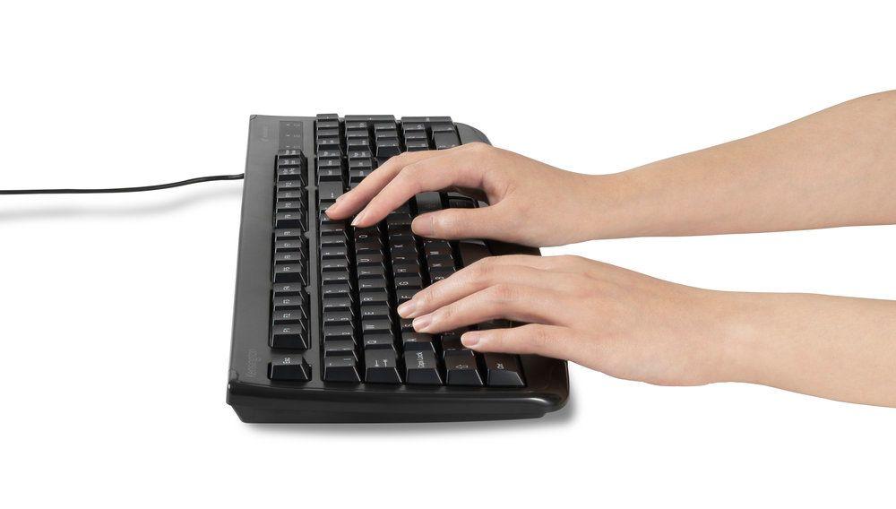 Teclado For Life Lavable Alámbrico Negro Kensington-3