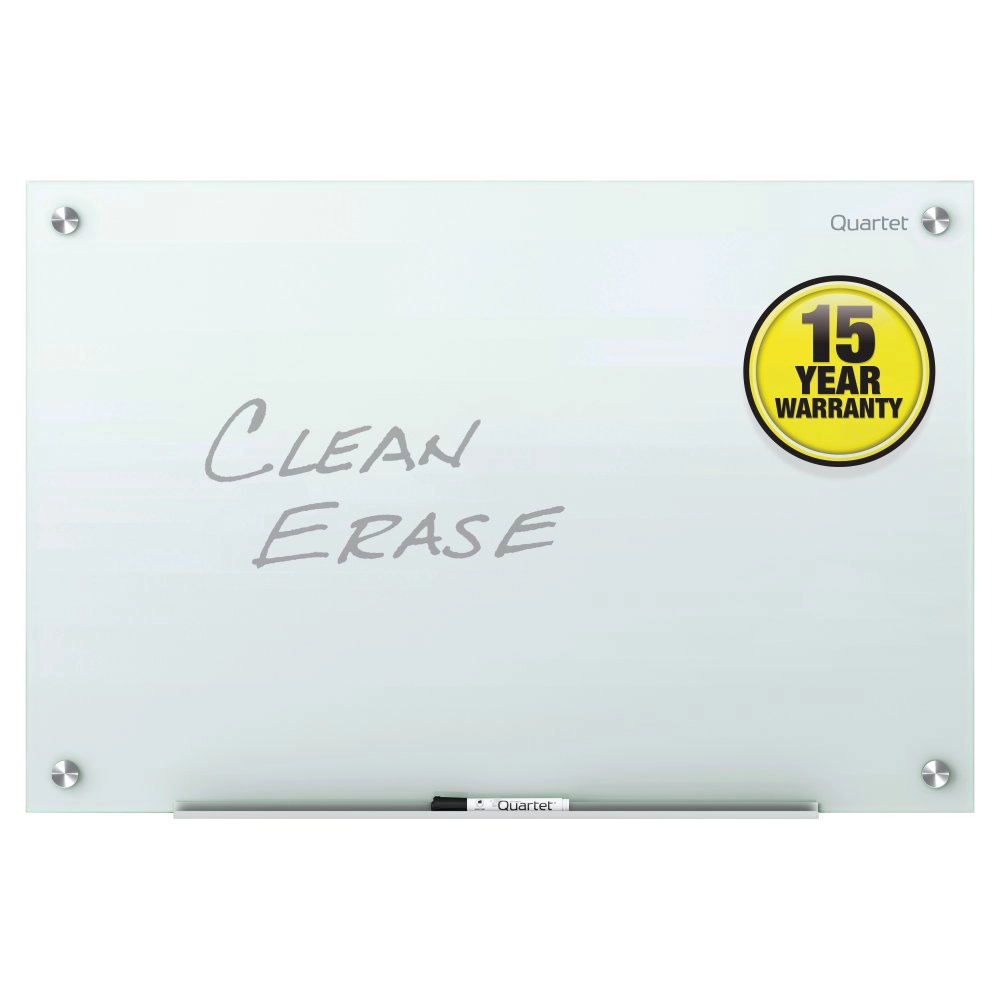 Pizarra Vidrio Magnética Sin Marco 90 x 120 cm Quartet-1