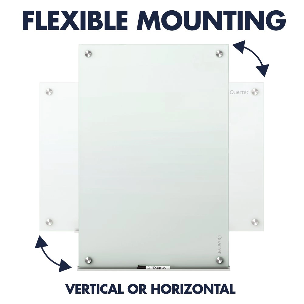 Pizarra Vidrio Magnética Sin Marco 90 x 120 cm Quartet-4
