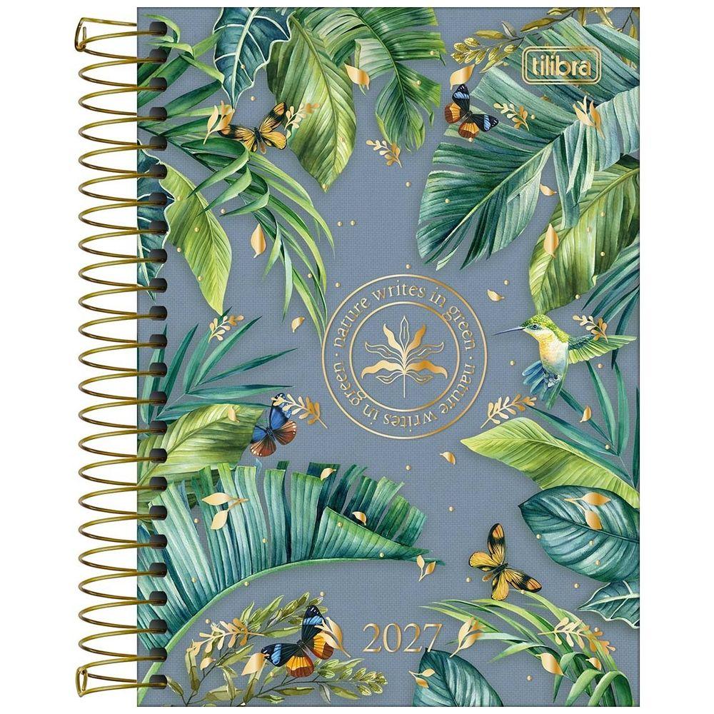 Agenda Espiral Tilibra Naturalis Diaria M5 2027 Celeste-0