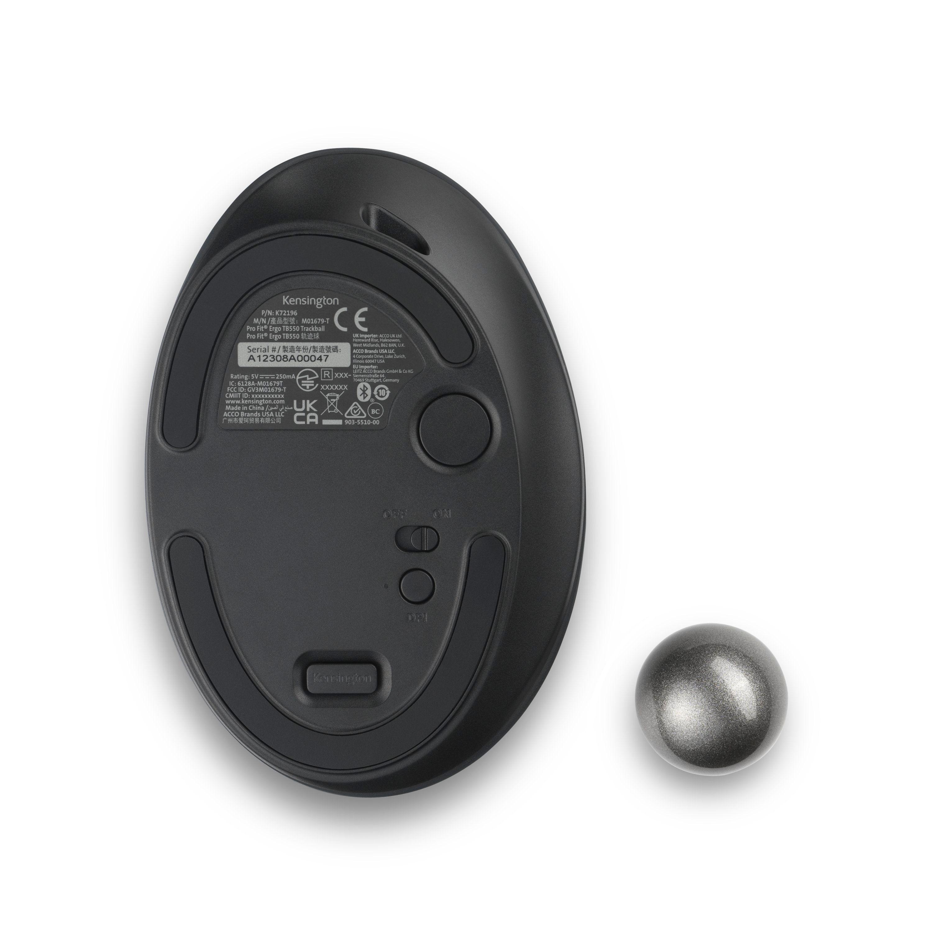 Trackball Mouse Pro Fit Ergo TB550 Recargable K72196WW-2