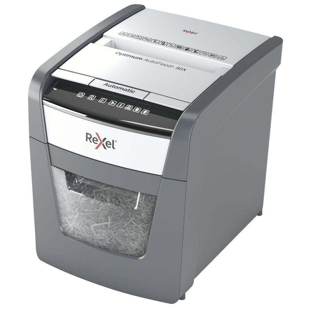 Trituradora de Papel Rexel Optimum Auto+ 50X P4 50 Hojas-1