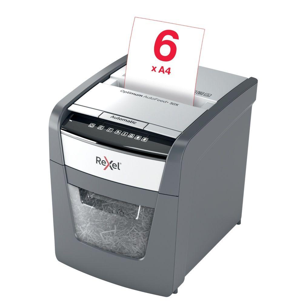 Trituradora de Papel Rexel Optimum Auto+ 50X P4 50 Hojas-7