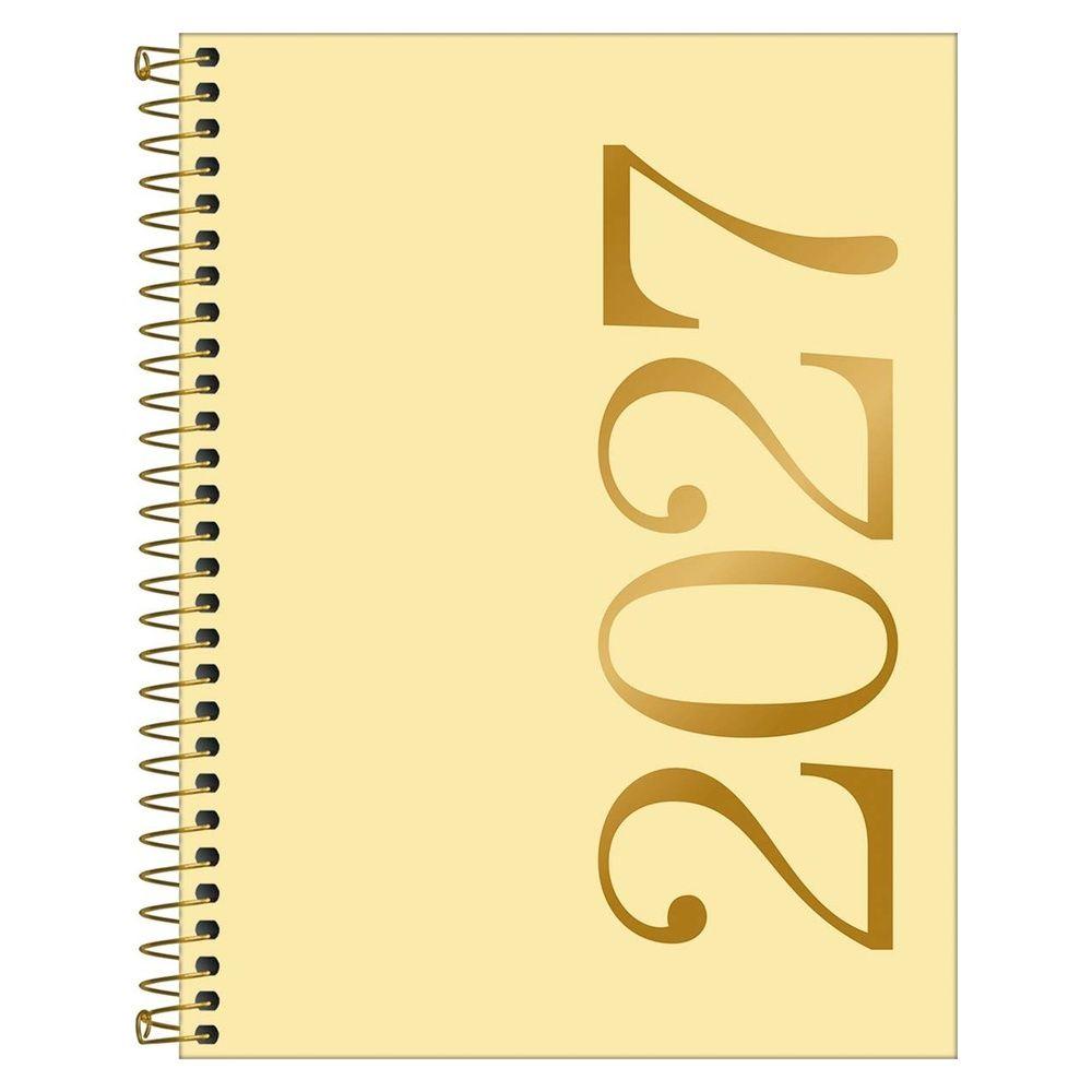 Agenda Ejecutiva Tilibra Espiral Diaria Vanilla M7 2027 Amarillo-0