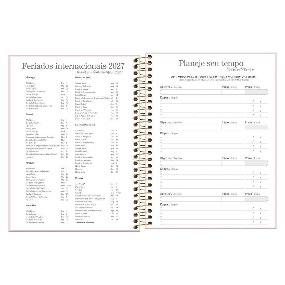 Agenda Ejecutiva Tilibra Espiral Diaria Vanilla M7 2027 Amarillo-1