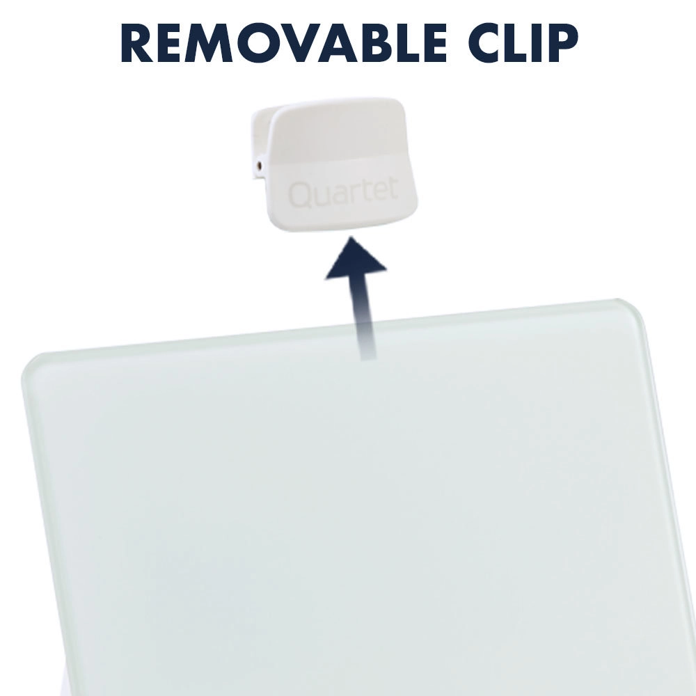 Portapapeles/pizarra De Vidrio Escritorio 28x23cm Quartet-2