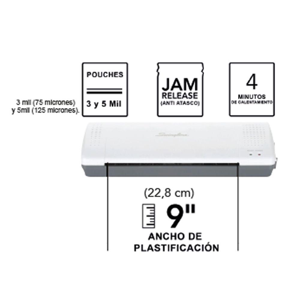 Plastificadora de Papel A4 Inspire Plus Blanca Swingline-3