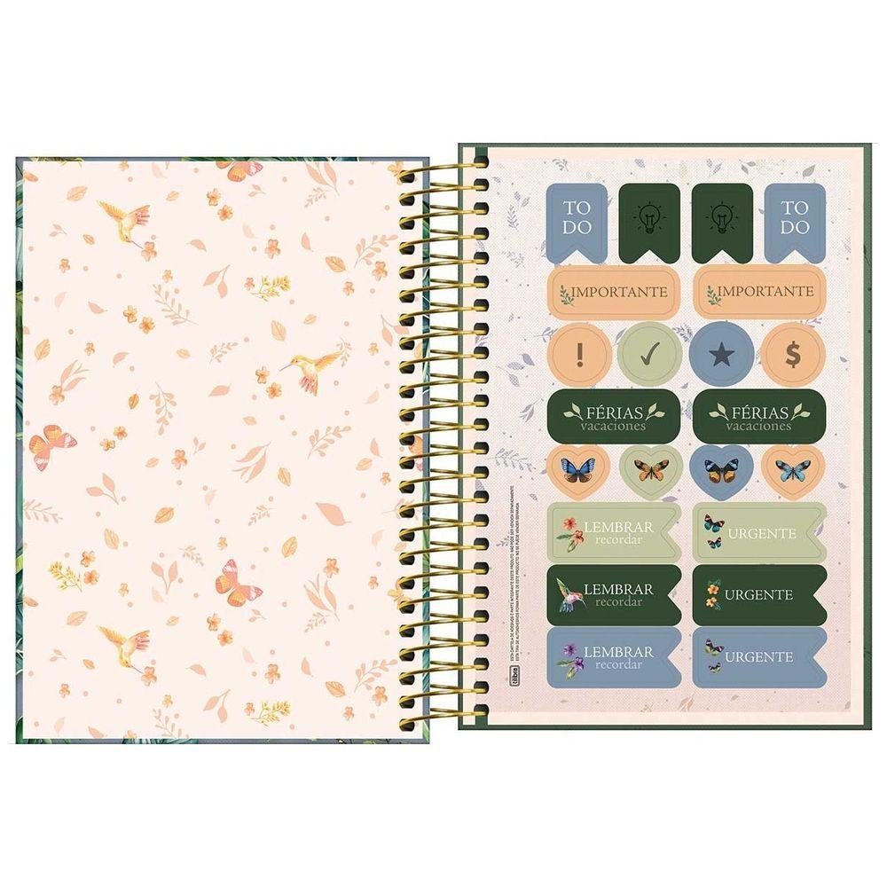 Agenda Espiral Tilibra Naturalis Diaria M5 2027 Verde-1