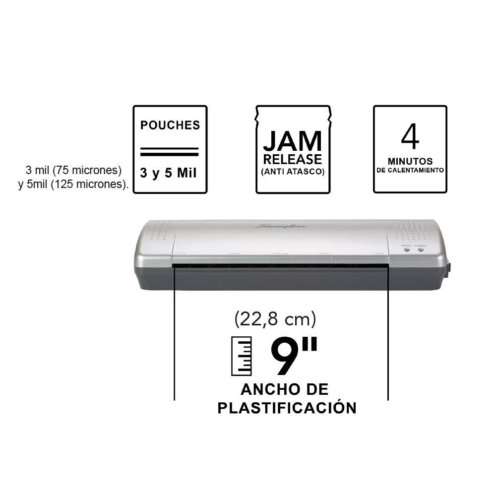Plastificadora de Papeles A4 Inspire Plus Plata Swingline-2