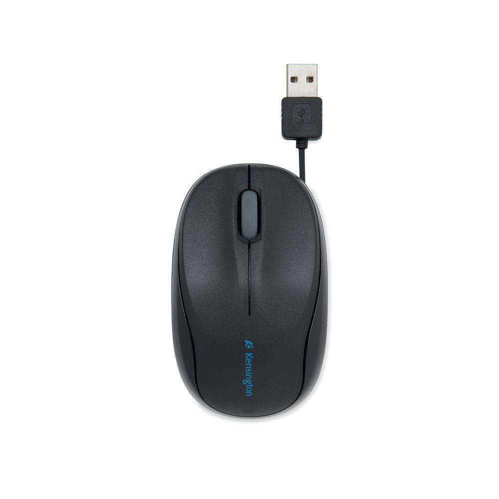 Mouse Alámbrico Kensington USB Retráctil Pro Fit-0