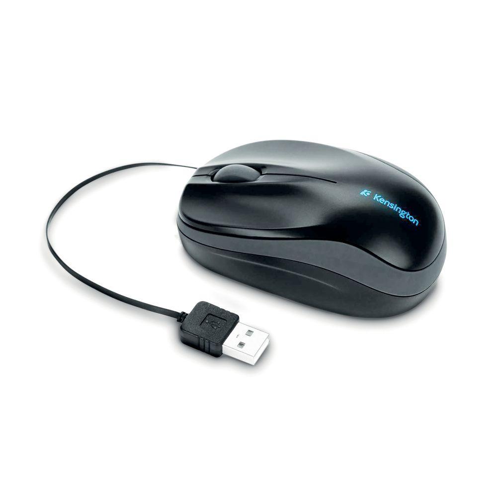 Mouse Alámbrico Kensington USB Retráctil Pro Fit-2
