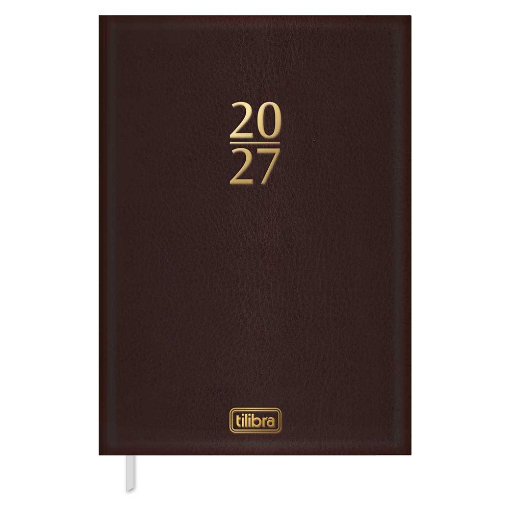 Agenda Ejecutiva Tilibra Cosida Diaria Torino M5 2027 Café-0