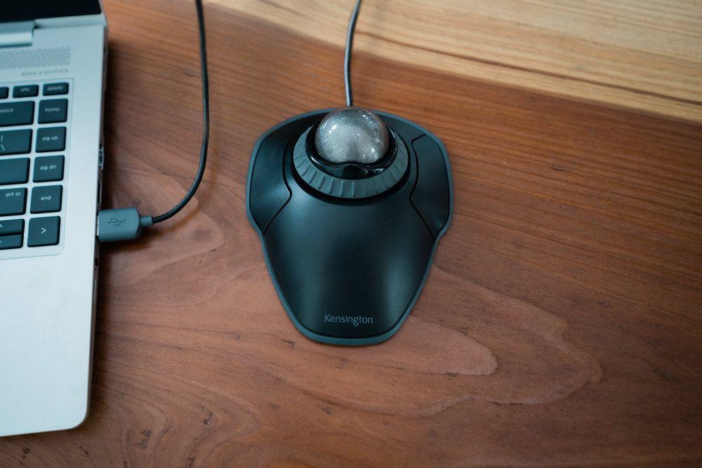 Trackball Mouse Orbit con cable bola Plateada Kensington-5