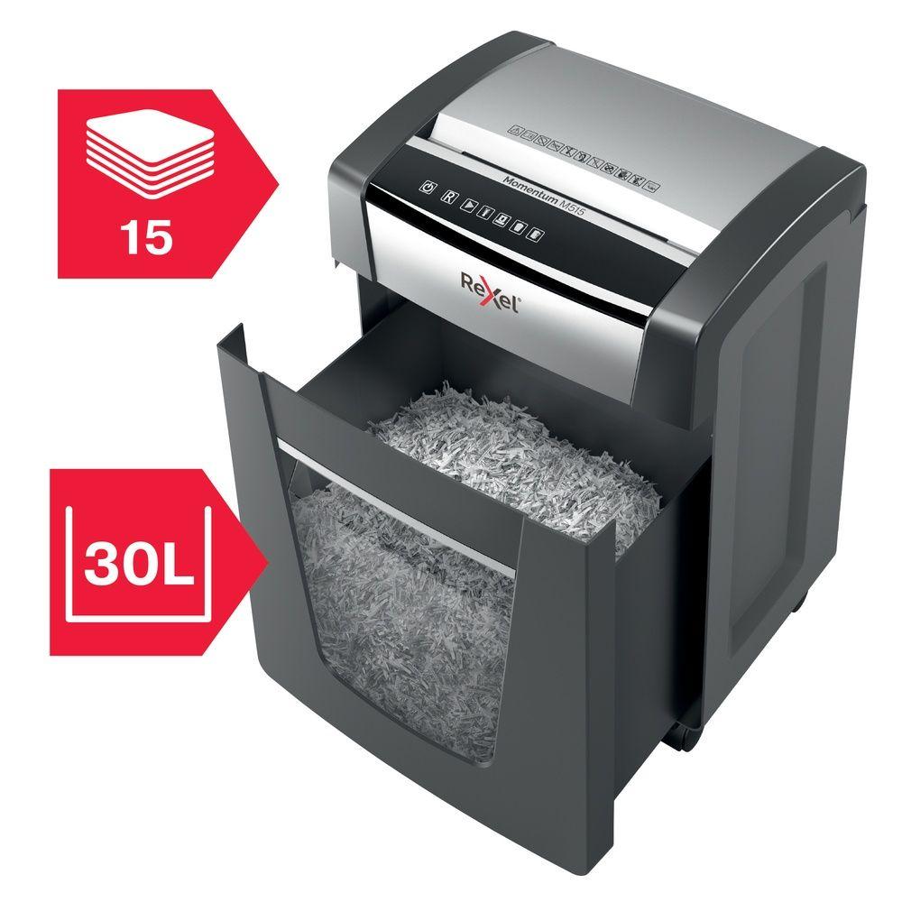 Trituradora de Papel Rexel Momentum M515 P5 15 Hojas-5