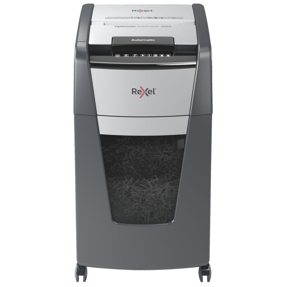 Trituradora de Papel Rexel Optimum Auto+ 225X P4 225 Hojas-0