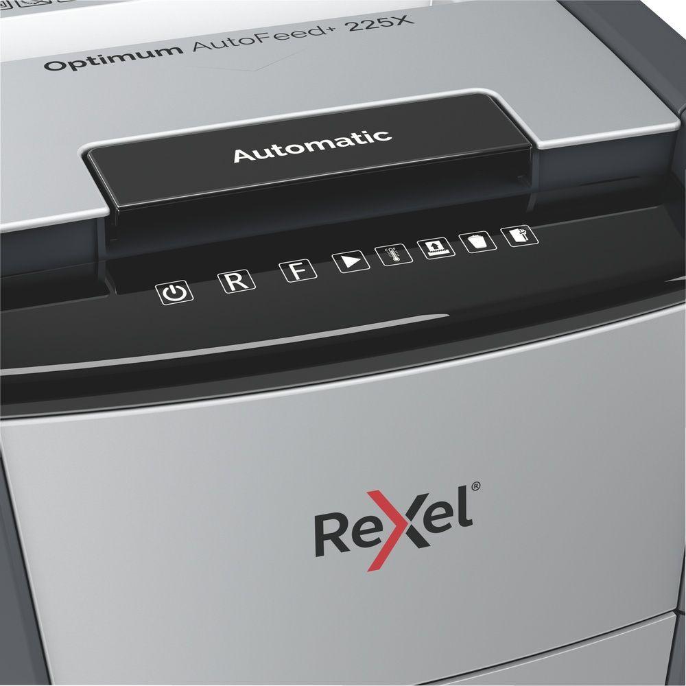 Trituradora de Papel Rexel Optimum Auto+ 225X P4 225 Hojas-3