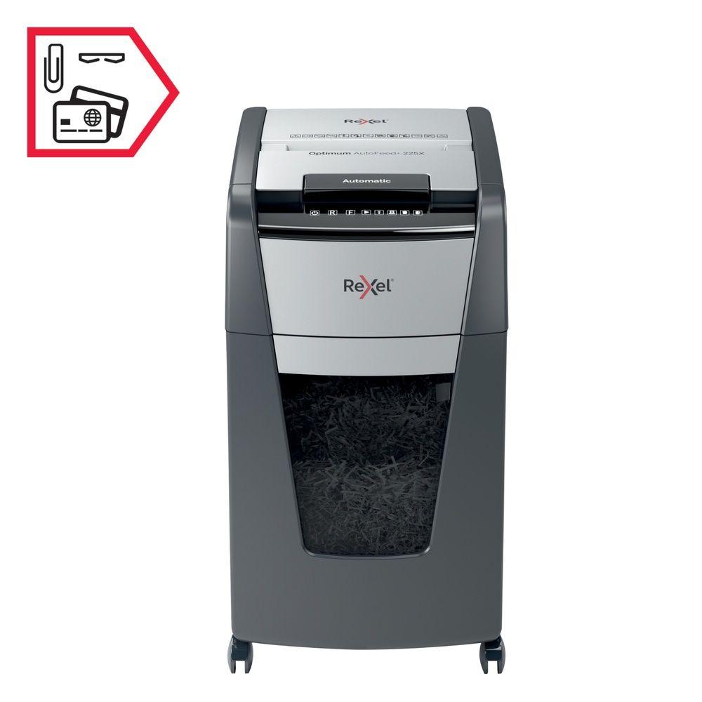Trituradora de Papel Rexel Optimum Auto+ 225X P4 225 Hojas-8