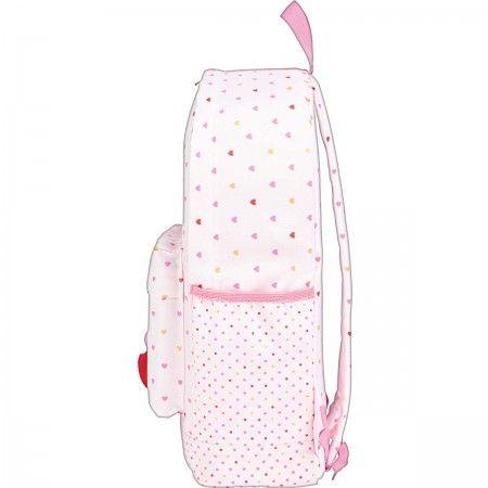 MOCHILA CON POMPOM DE CORAZON JOYFUL ROSA-2