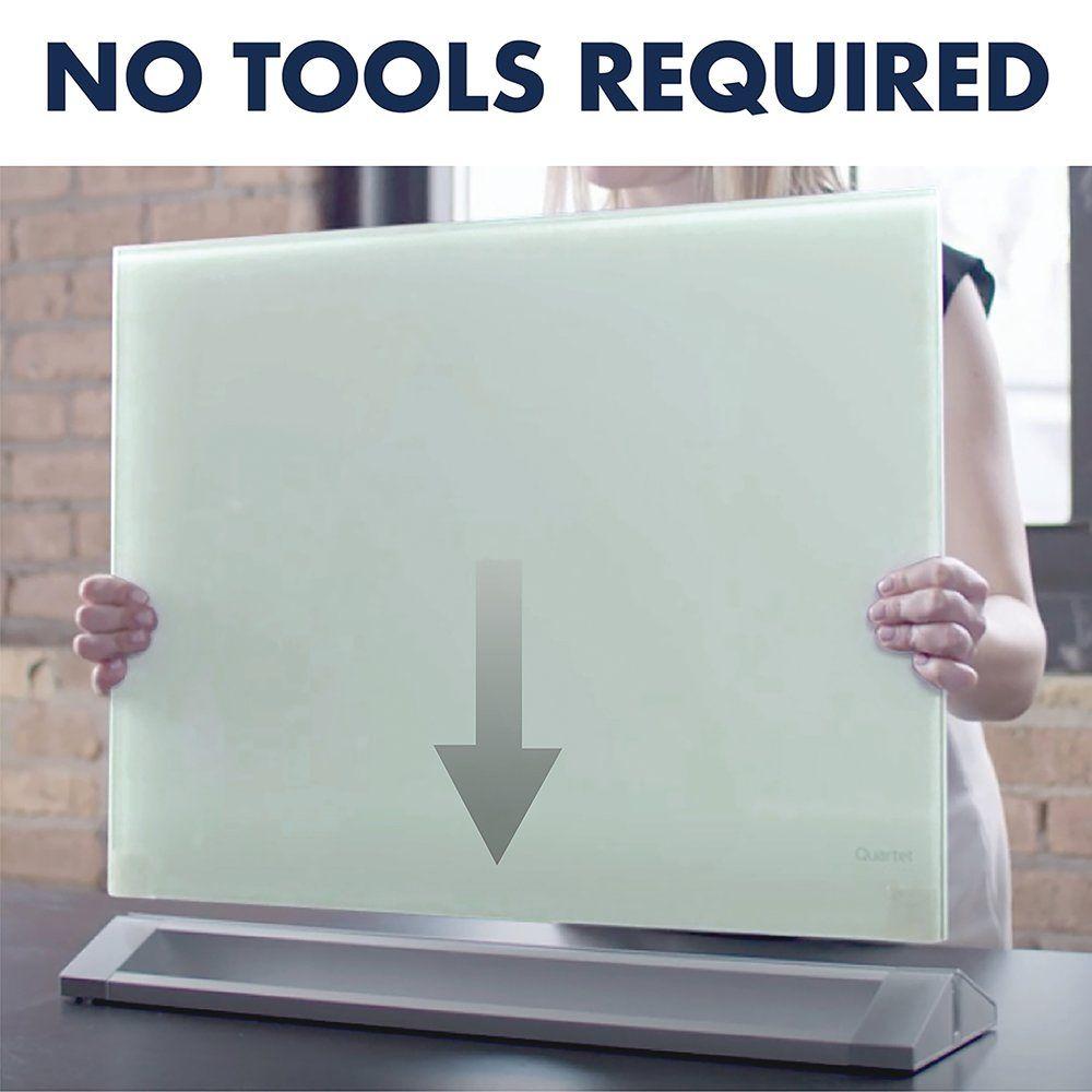 Pizarra de Vidrio Magnética para Escritorio 43x60 cm-3