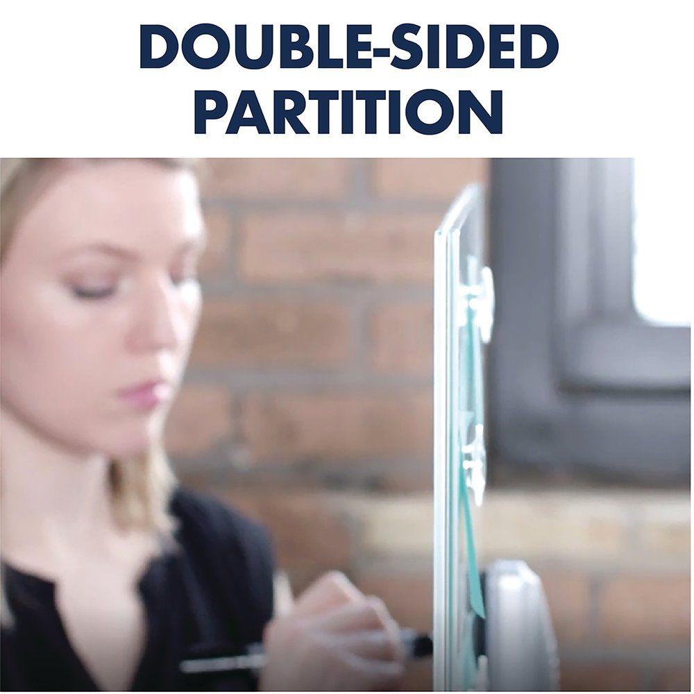 Pizarra de Vidrio Magnética para Escritorio 43x60 cm-7