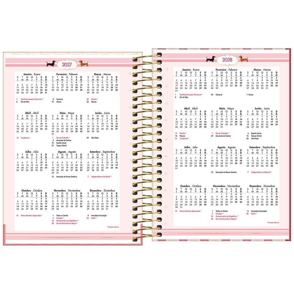 Agenda Espiral Tilibra Bownie M3 2027 Dos Salchichas-2