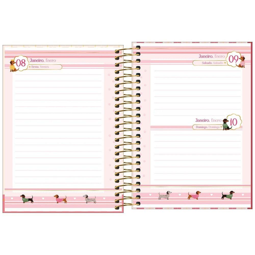Agenda Espiral Tilibra Bownie M3 2027 Dos Salchichas-3