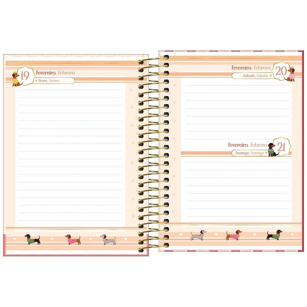 Agenda Espiral Tilibra Bownie M3 2027 Dos Salchichas-4