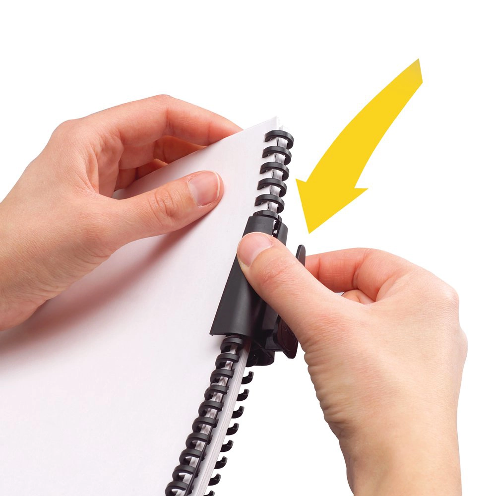 Anillo PROCLICK 8mm Negro  25 UN. / Capacidad 45 hojas-5