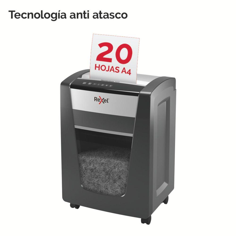Trituradora Destructora de Papel X420 Corte Challa Rexel-1