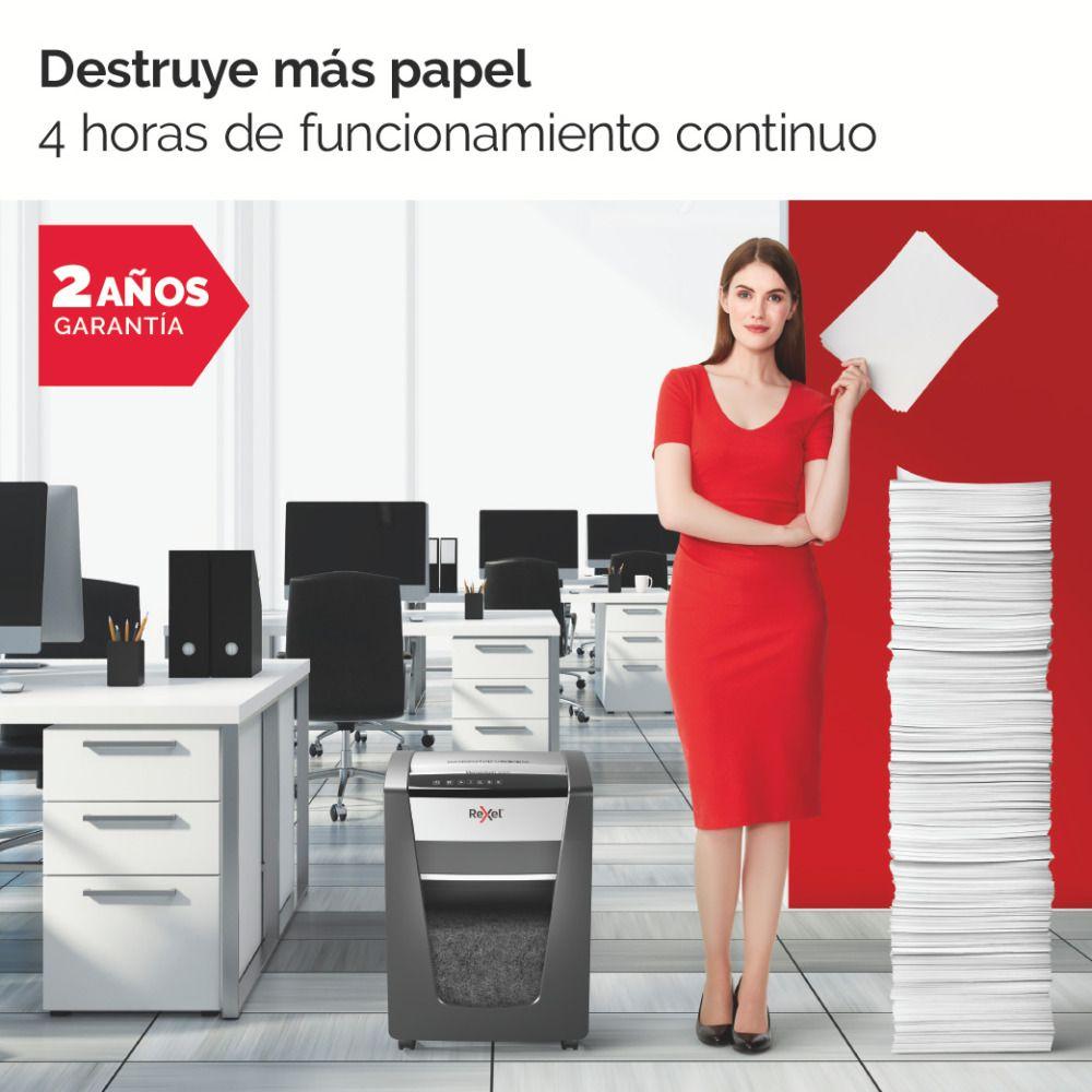 Trituradora Destructora de Papel X420 Corte Challa Rexel-5