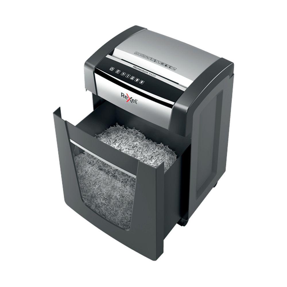 Trituradora Destructora de Papel X420 Corte Challa Rexel-6