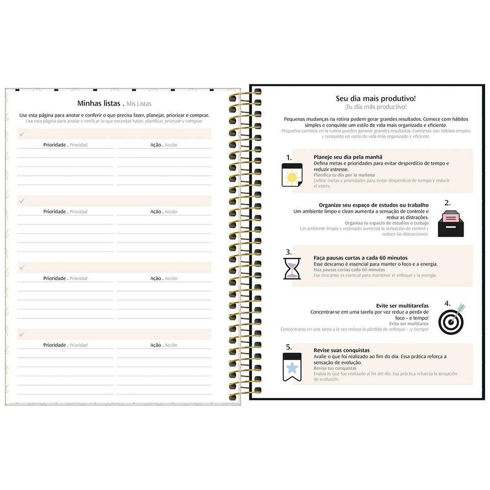 Planner Espiral Tilibra Wets Village M7 2027 Corazones-7
