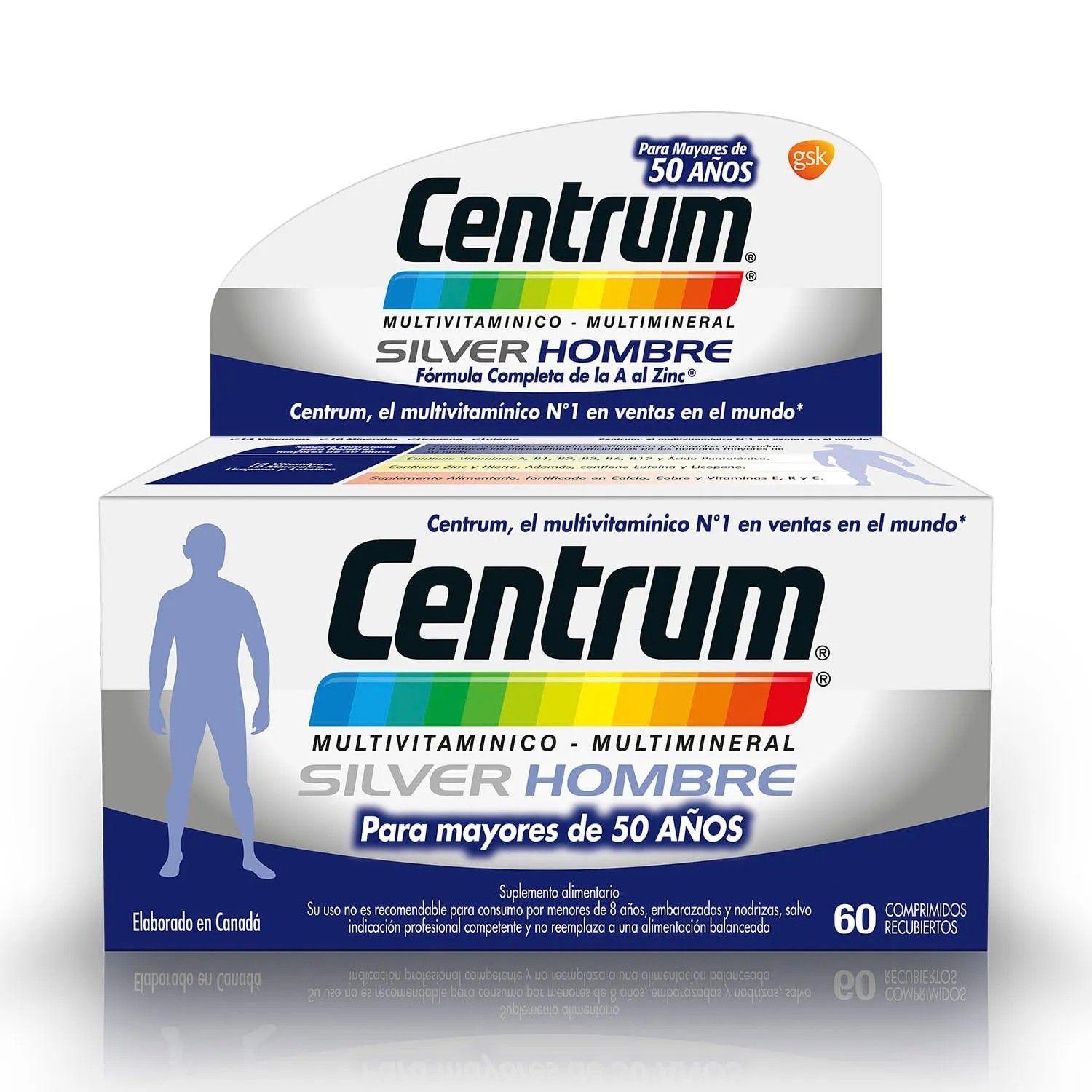 Centrum Silver Hombre 60 Comprimidos Recubiertos-1