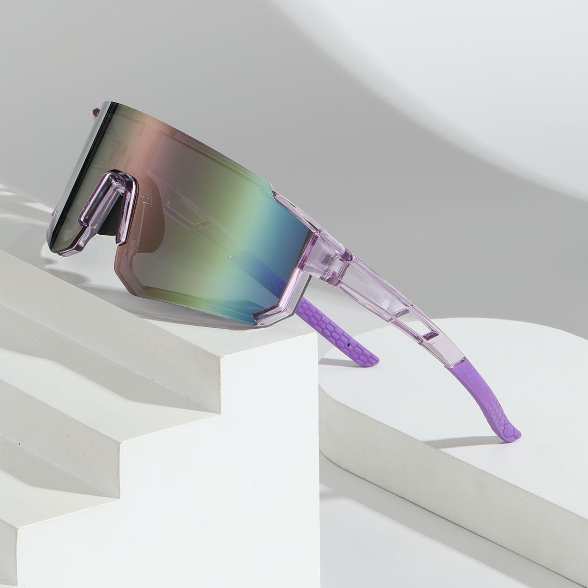 Polasup Lentes de sol UV400 proteccion deportivas gafas unisex hombre correr marathon-0