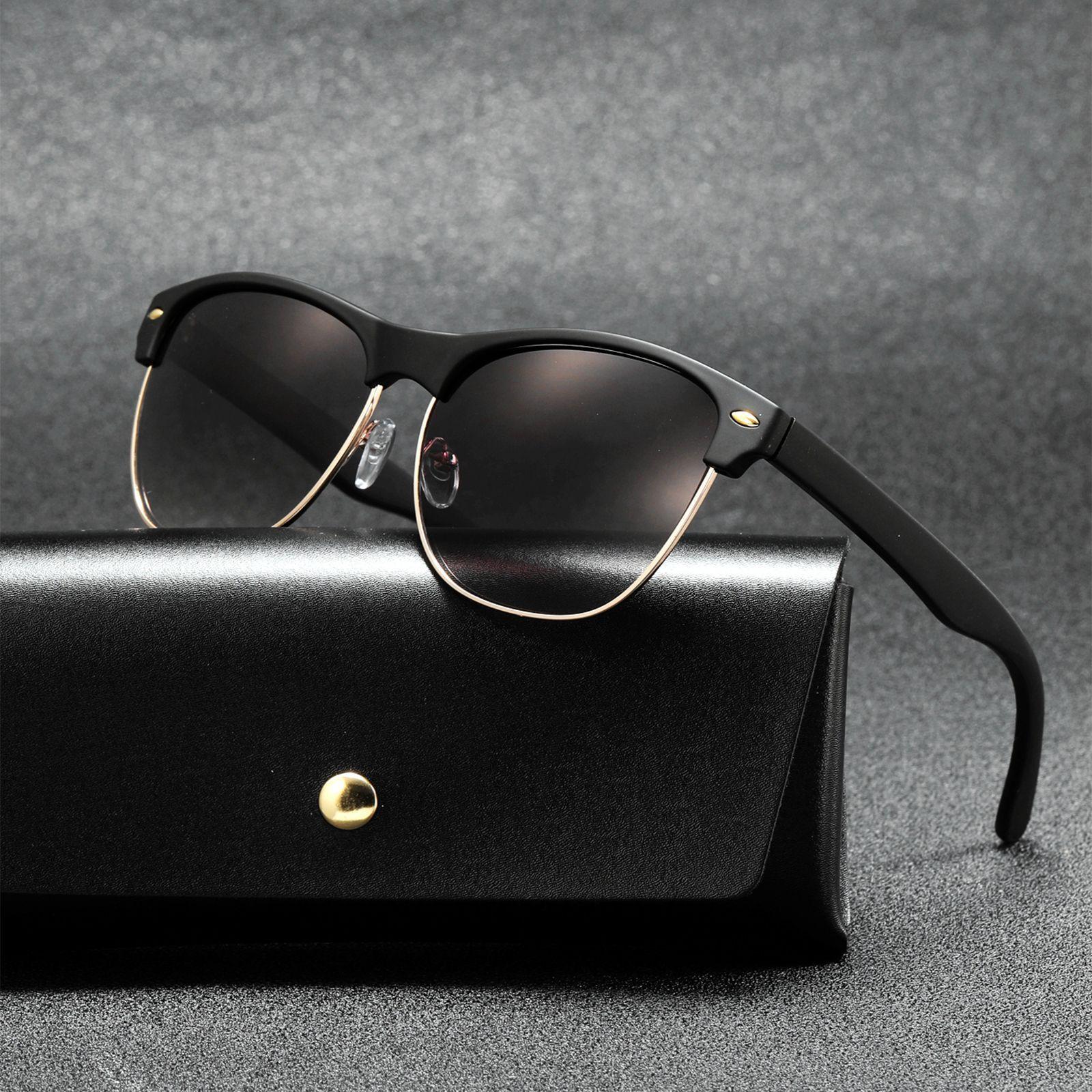 POLASUP Lentes Gafas de sol cl sicas retro de moda para fiestas caminatas por la playa y uso diario-4