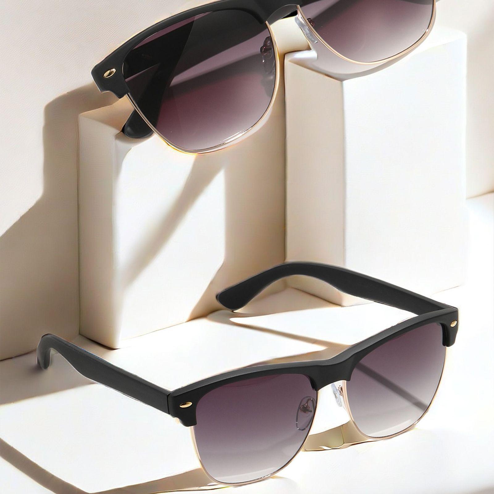 POLASUP Lentes Gafas de sol cl sicas retro de moda para fiestas caminatas por la playa y uso diario-3
