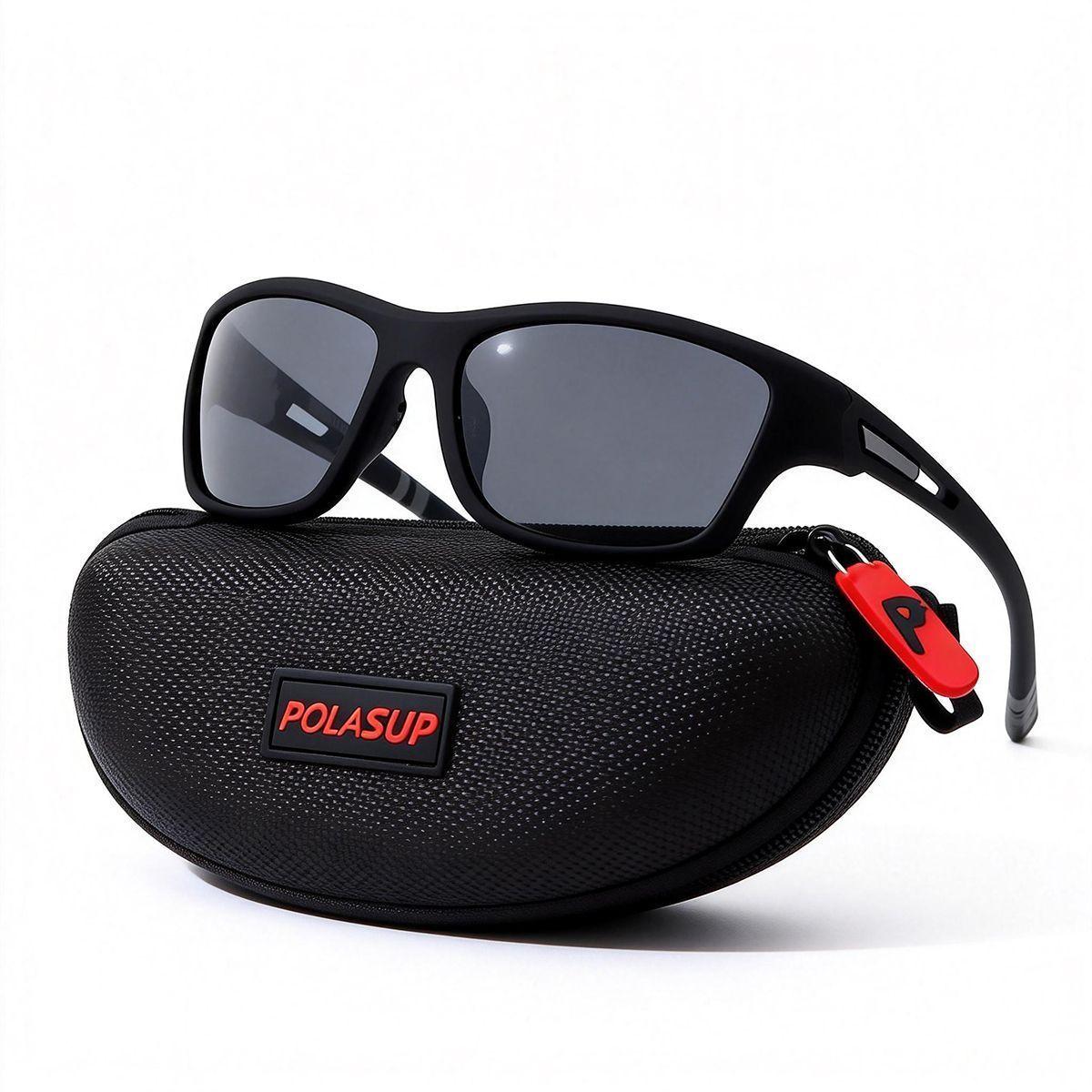 Polasup Lentes de Sol Deportivos Unisex correr ciclismo pesca golf mujer hombre gafas-5