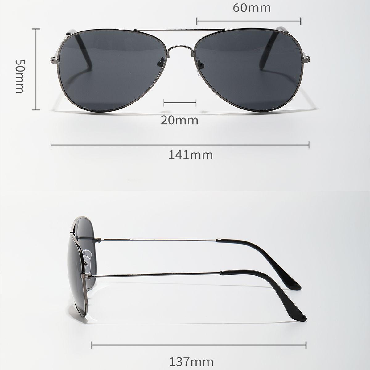 POLASUP LENTES Gafas de sol de moto de aviador ultraligeras y cl sicas UV400-2