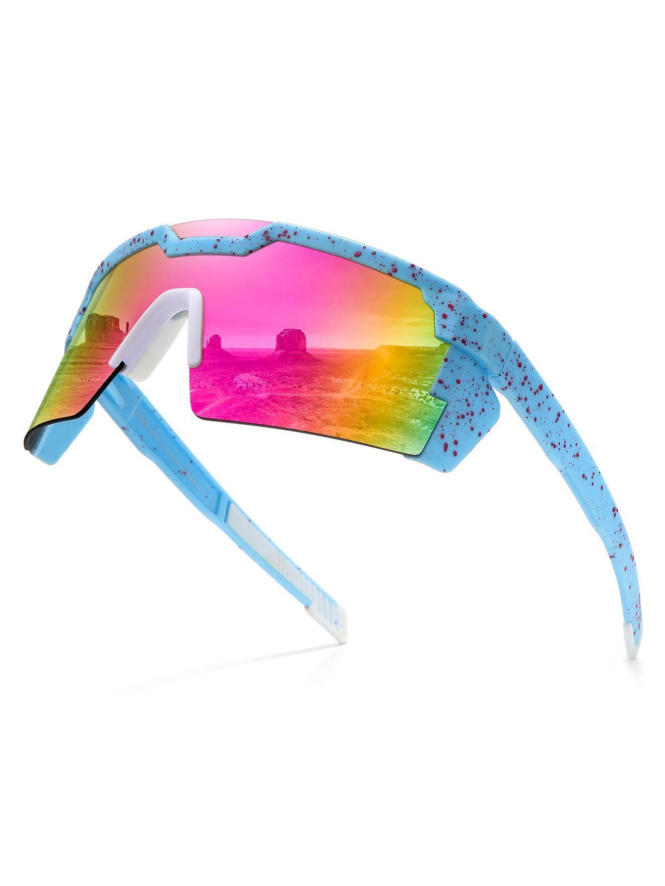 Polasup lentes deportivas ciclismo mujer gafas unisex proteccion uv400 hombre bicicleta correr-3