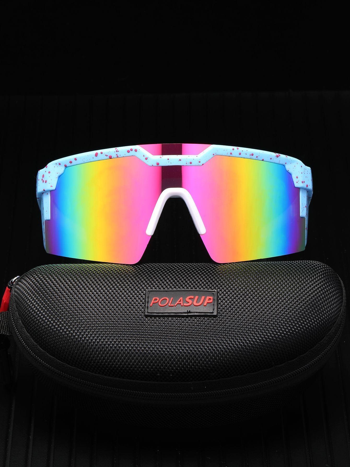 Polasup lentes deportivas ciclismo mujer gafas unisex proteccion uv400 hombre bicicleta correr-4