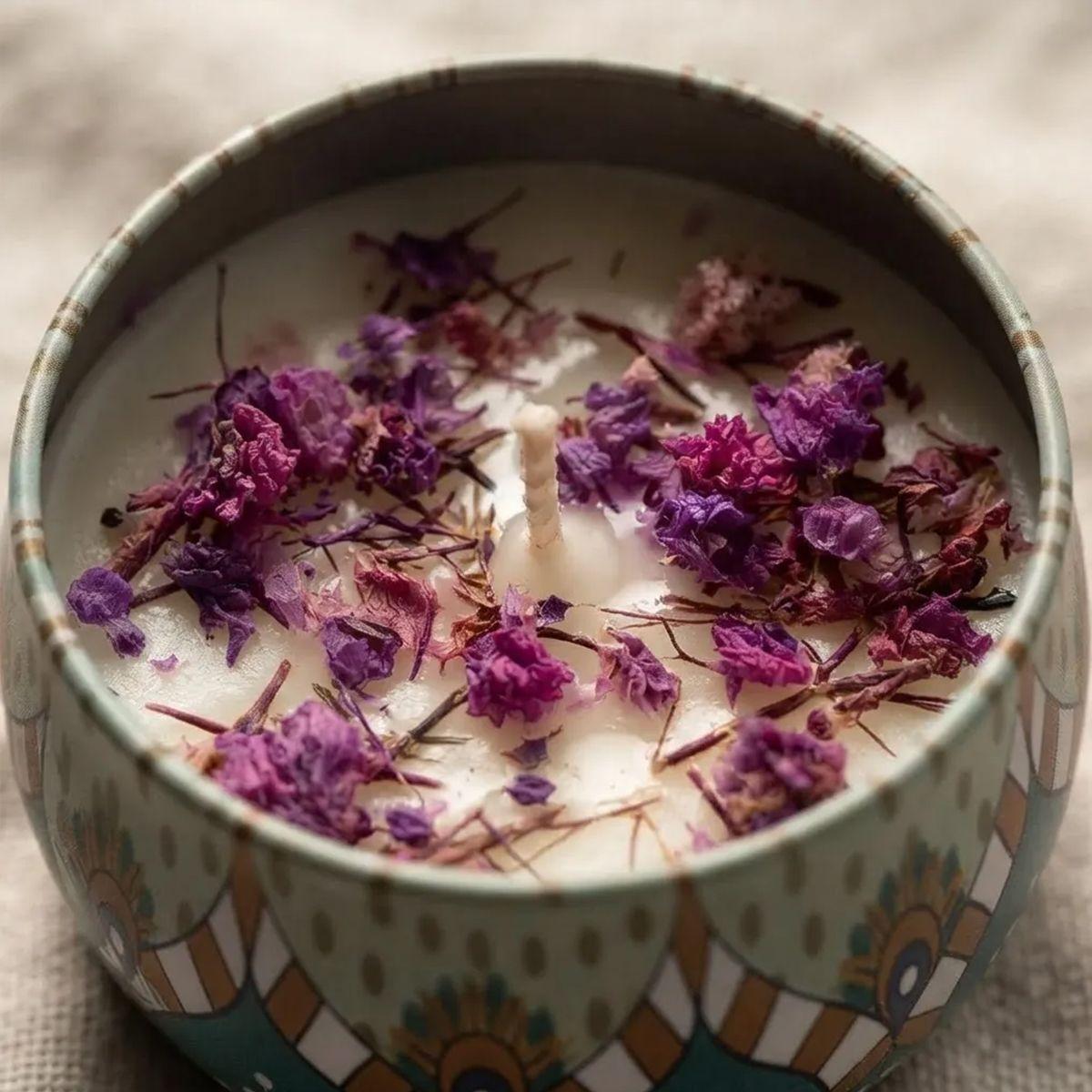4 Velas Lata Arom ticas Florales Ambiente C lido Rom ntico El regalo perfecto-2
