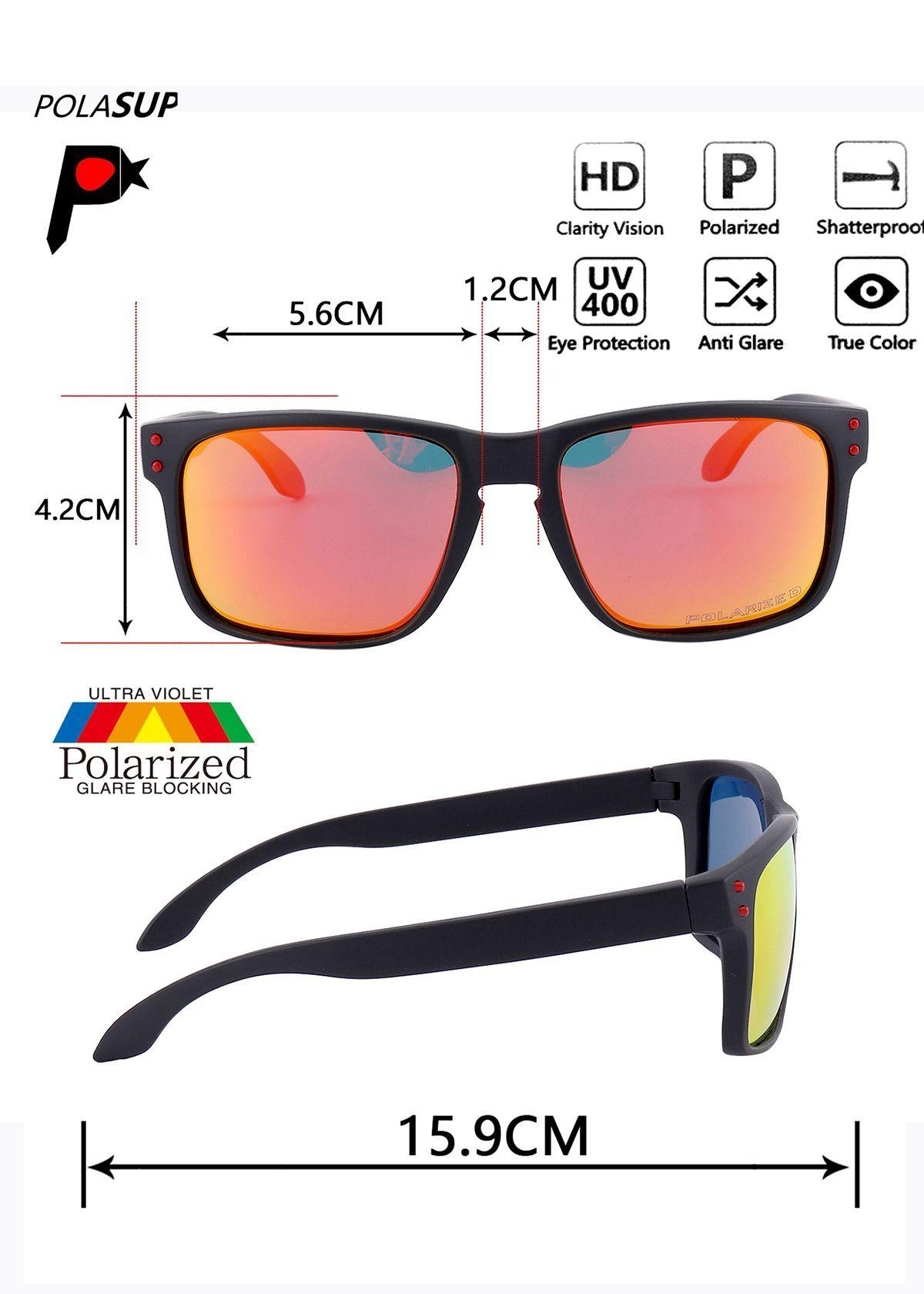 Polasup moda clasico hombre lentes de sol unisex uv400 retro mujer gafas-4
