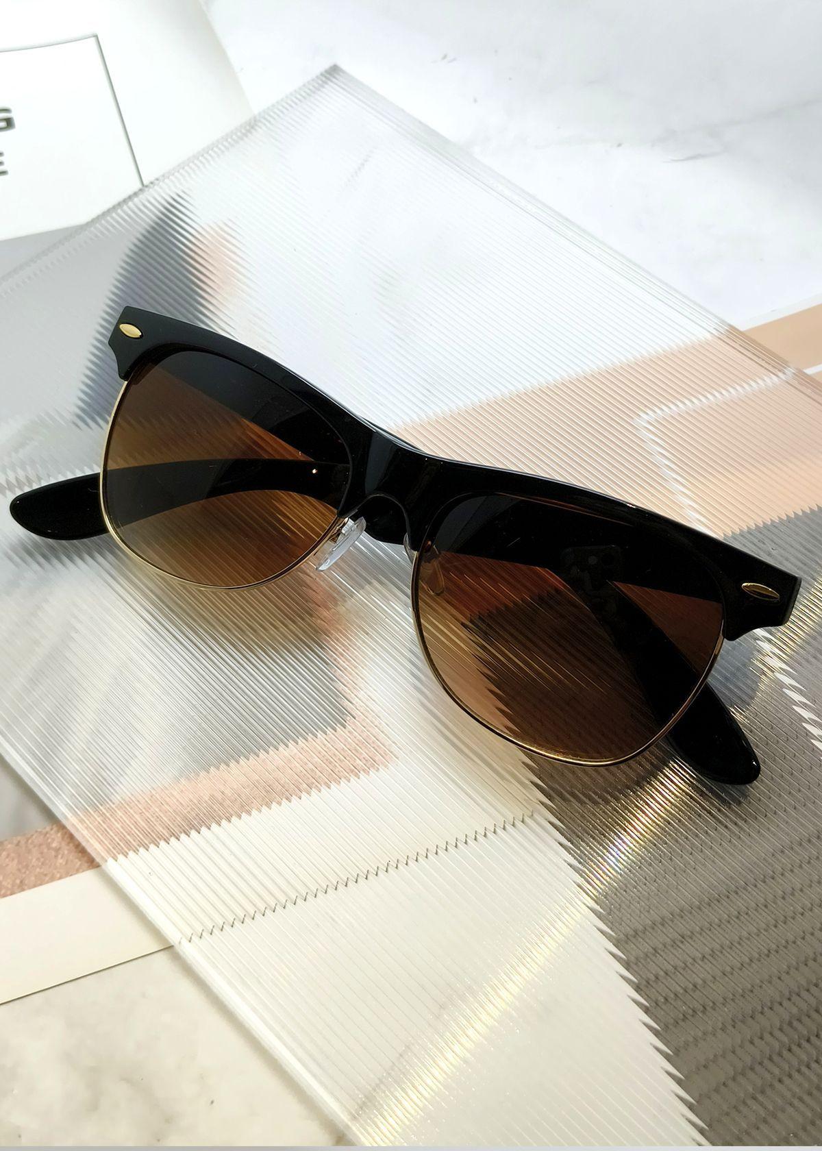Polasup hombre lentes de sol UV400 moda clasica retro mujer gafas-3