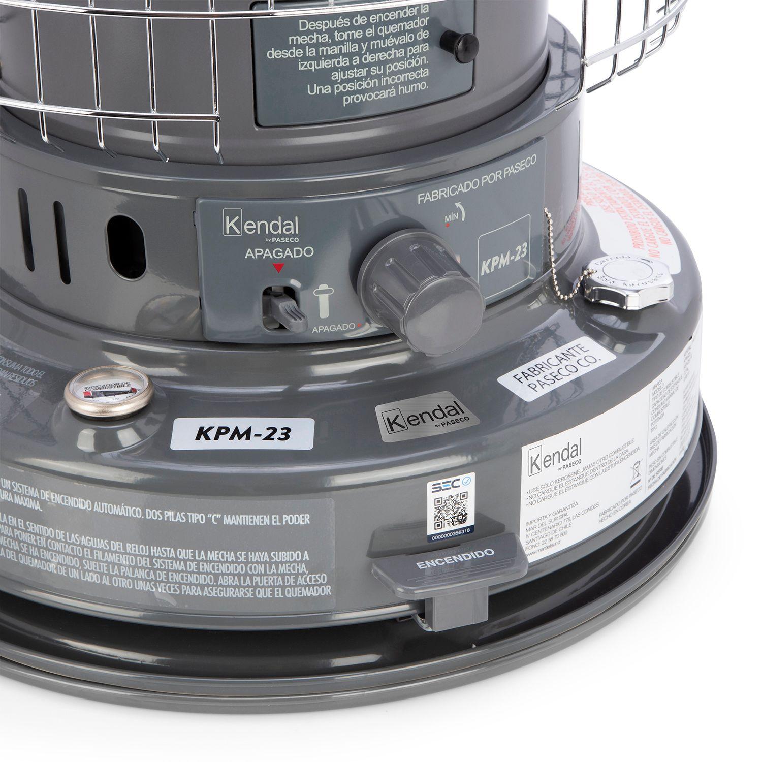 Estufa a Parafina Mecha KPM-23 Gris-2
