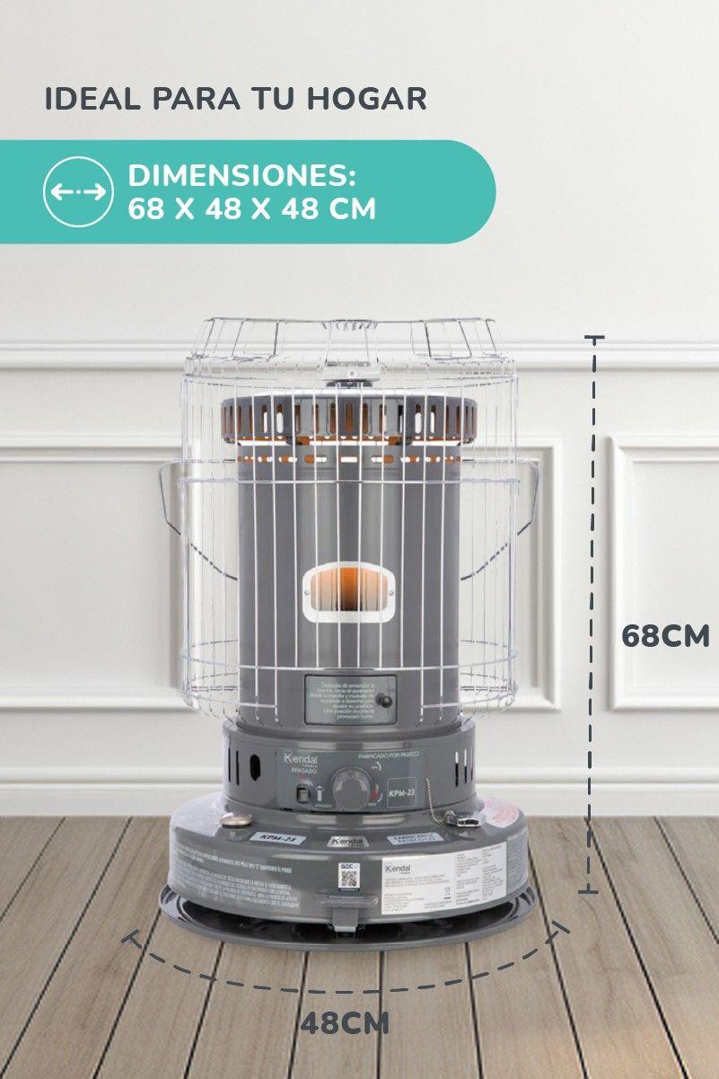 Estufa a Parafina Mecha KPM-23 Gris-6