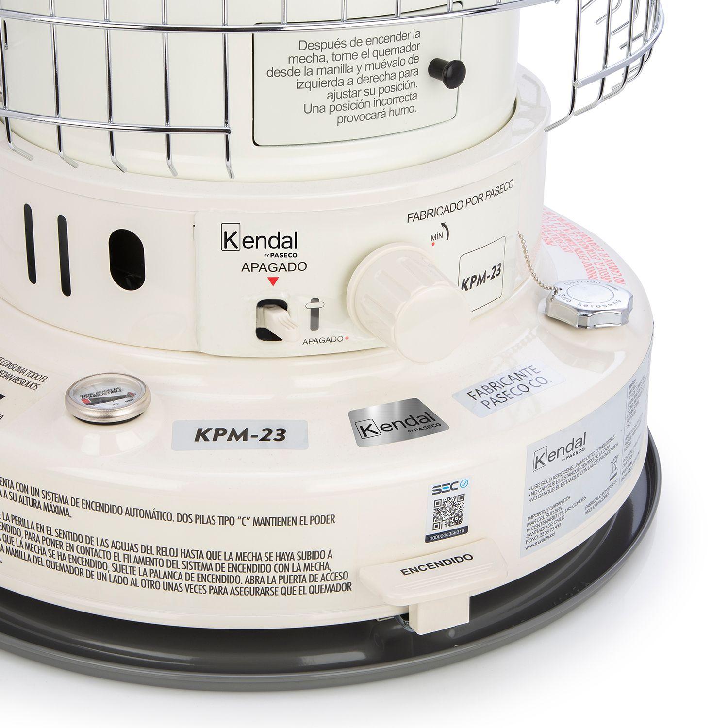 Estufa a Parafina Mecha KPM-23 Blanca-2