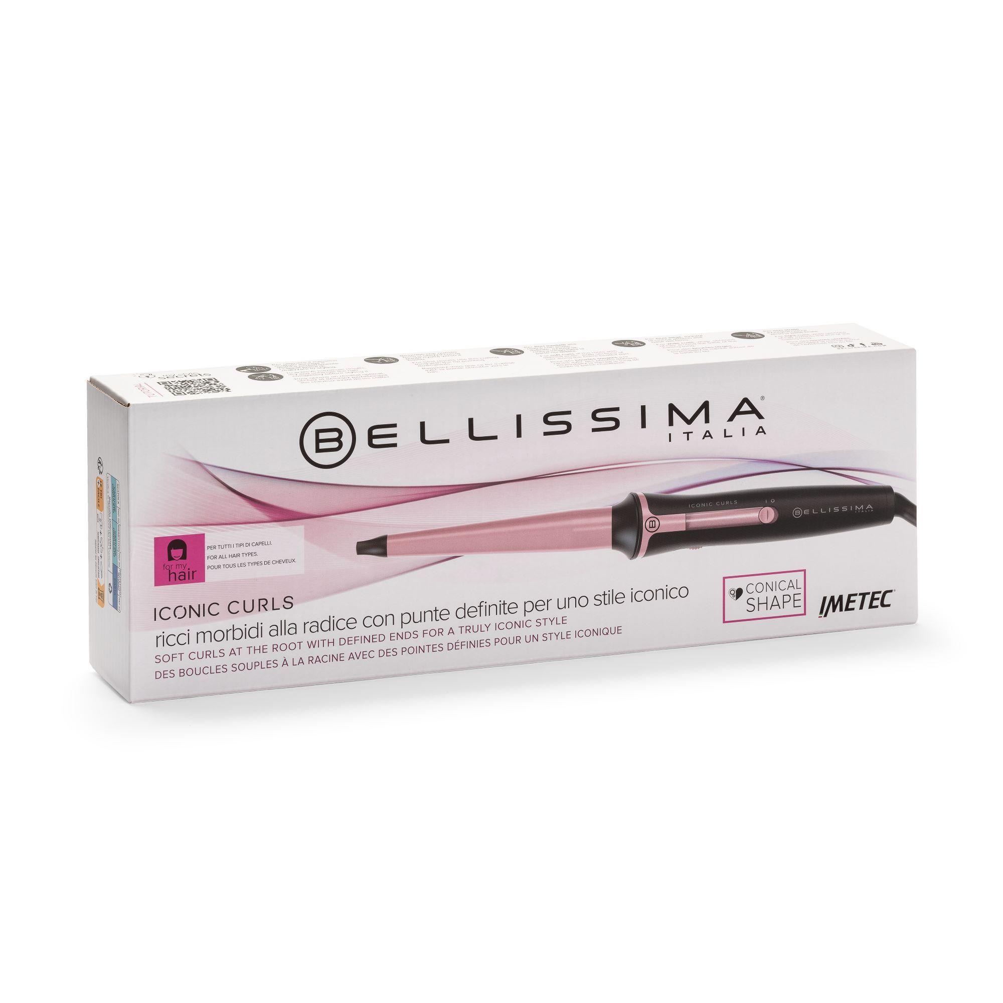 Ondulador Rizador Cónico Cerámica Iconic Curls Bellissima-3
