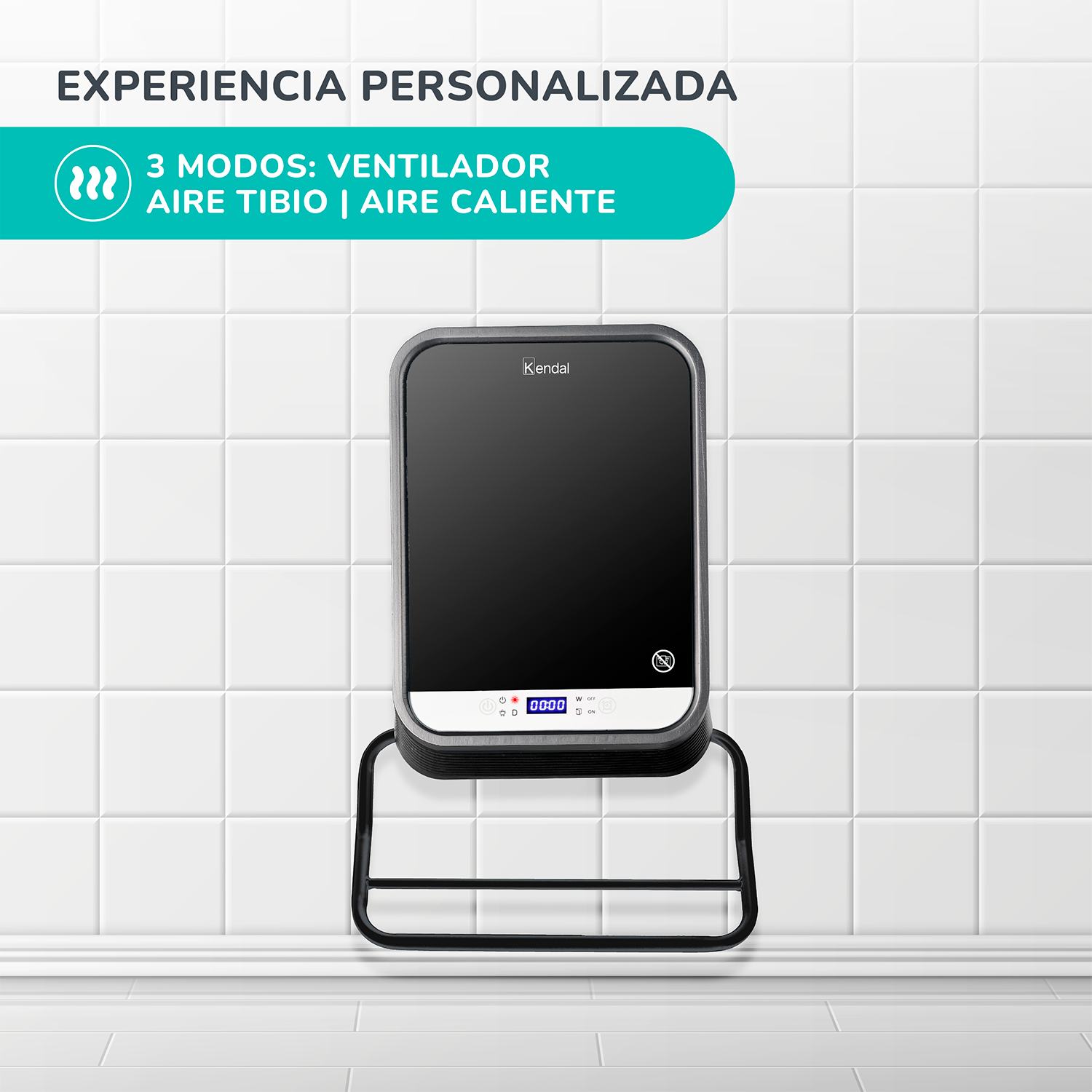 Calefactor Termoventilador de baño KCB-Black-6